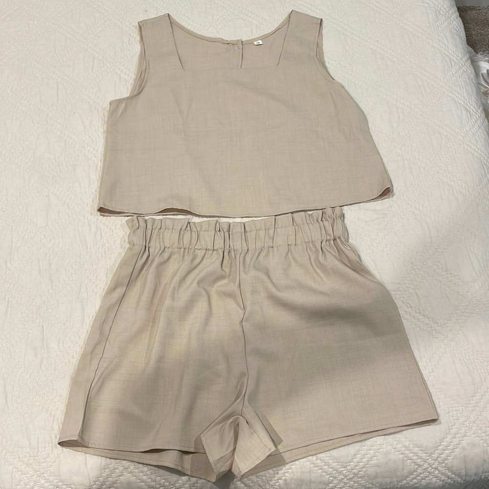 Two piece shorts and tank set